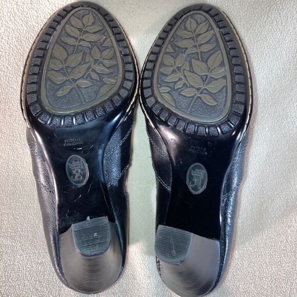 Sofft Carleigh Shootie Women's 9.5M Black Leather Almond Toe Mid Block Bootie - Picture 5 of 9